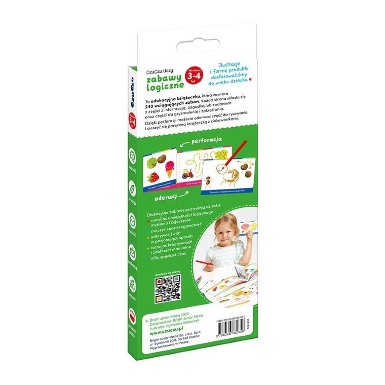 CzuCzu, Zabawy logiczne dla dzieci od 3-4 lat, książeczka