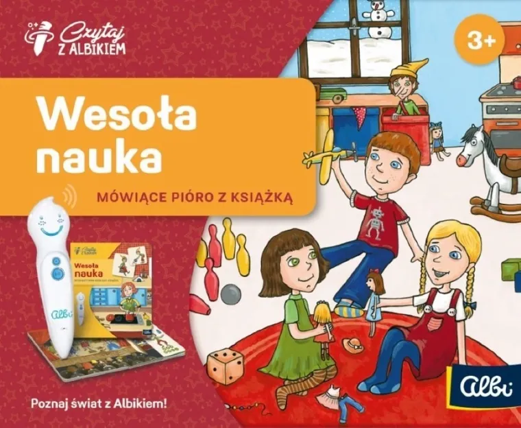 Czytaj z Albikiem. Pakiet: Mówiące pióro Albik + Wesoła nauka. 3+