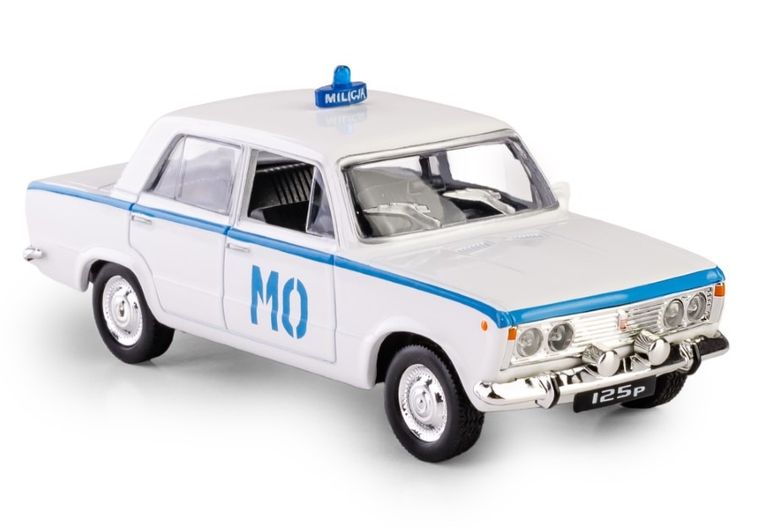 Daffi, Kolekcja Polskiej Motoryzacji, Fiat 125p MO, pojazd, model metalowy, 1:43