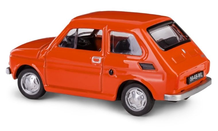 Daffi, Kolekcja Polskiej Motoryzacji, Fiat 126p, Czterdziestolatek, pojazd, model metalowy, czerwony, 1:43