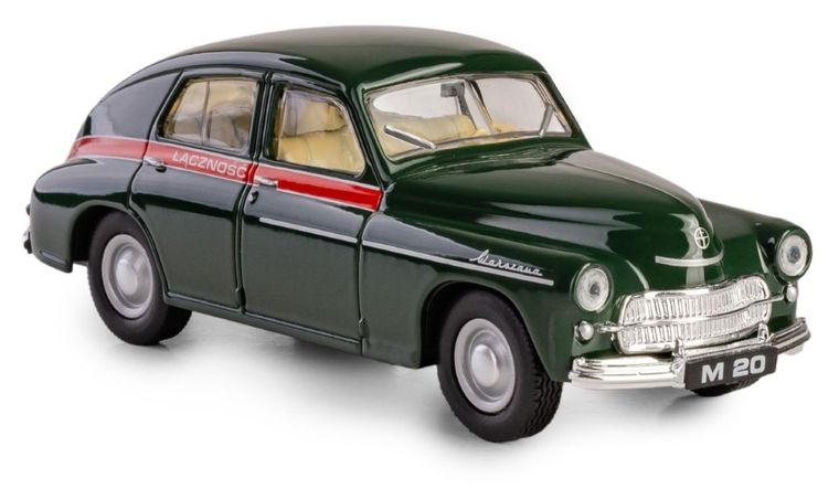 Daffi, Kolekcja Polskiej Motoryzacji, Warszawa M-20 Łączność, pojazd, model metalowy, 1:43