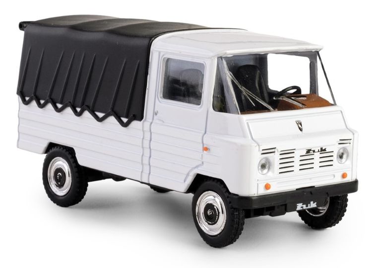 Daffi, Kolekcja Polskiej Motoryzacji, Żuk, pojazd, model metalowy, biały, 1:43