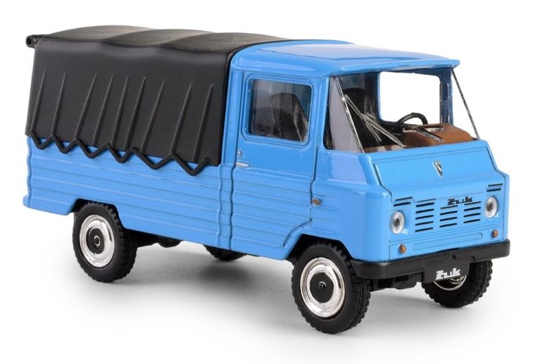 Daffi, Kolekcja Polskiej Motoryzacji, Żuk, pojazd, model metalowy, niebieski, 1:43