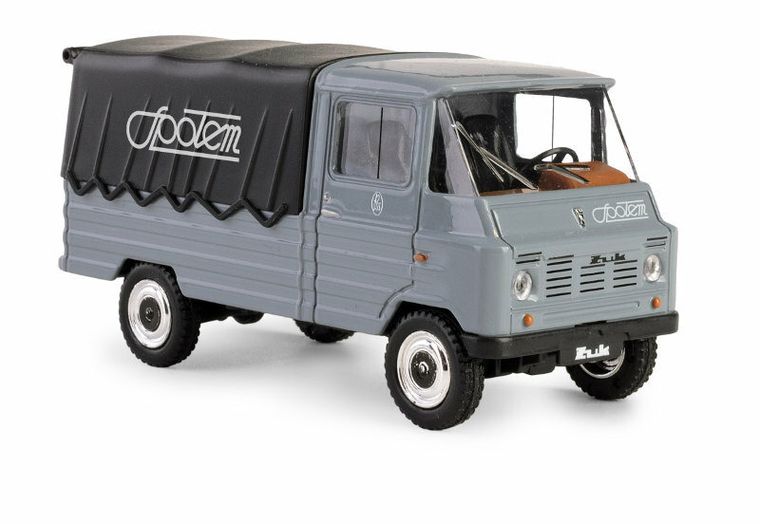 Daffi, Kolekcja Polskiej Motoryzacji, Żuk Społem, pojazd, model metalowy, szary, 1:43