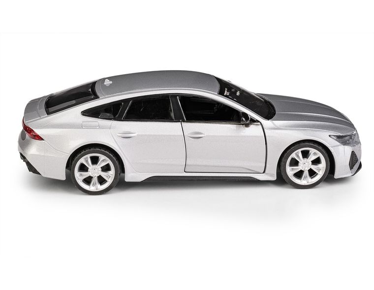 Daffi, MSZ, Audi RS 7 Sportback, pojazd, model metalowy, srebrny, 1:35