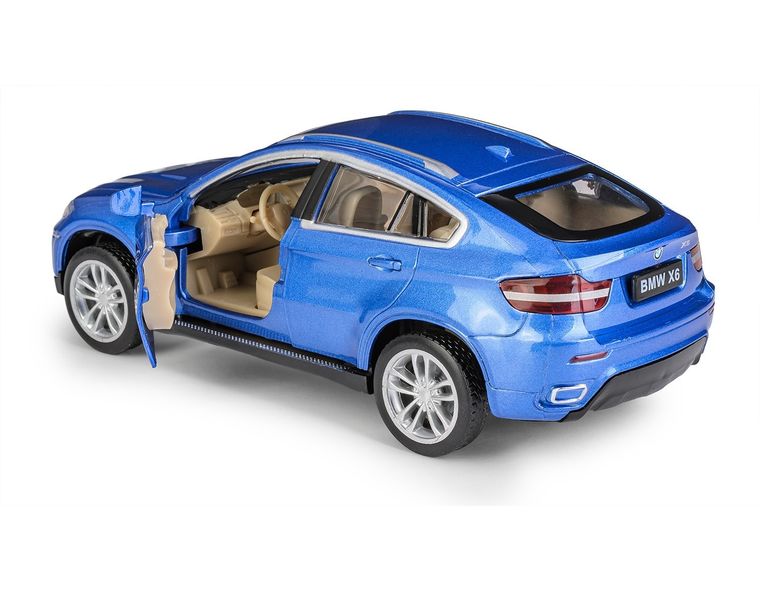Daffi, MSZ, BMW X6, pojazd, model metalowy, niebieski, 1:32