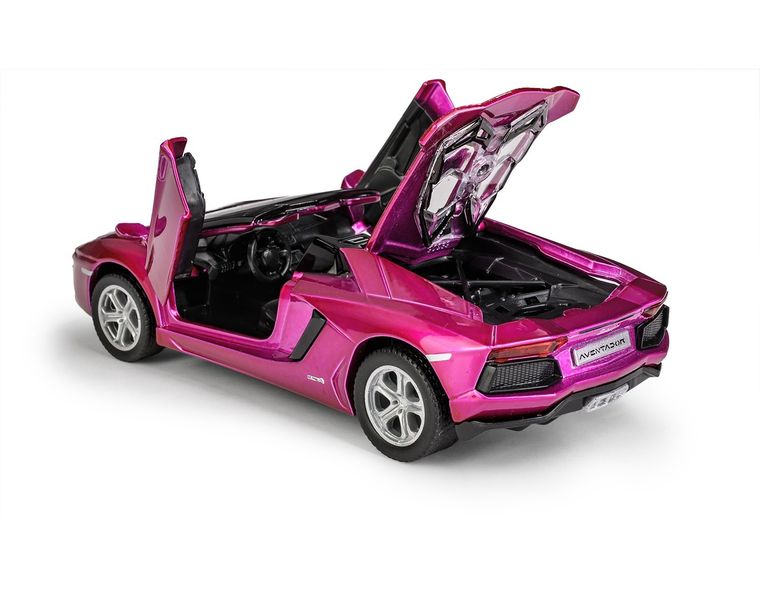 Daffi, MSZ, Lamborghini Aventador Roadster, pojazd, model metalowy, różowy, 1:32