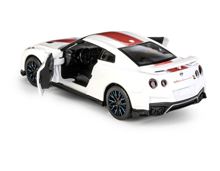 Daffi, MSZ, Nissan GT-R (R35) 50th Anniversary Edition, pojazd, model metalowy, biały, 1:32