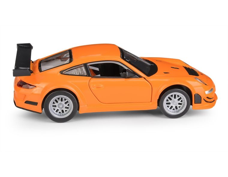 Daffi, MSZ, Porsche 911 GT3 RSR, pojazd, model metalowy, pomarańczowy, 1:32