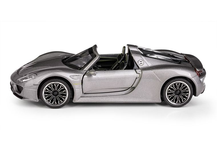 Daffi, MSZ, Porsche 918 Spyder, pojazd, model metalowy, szary, 1:32