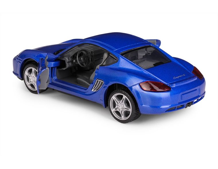 Daffi, MSZ, Porsche Cayman S, pojazd, model metalowy, niebieski, 1:32