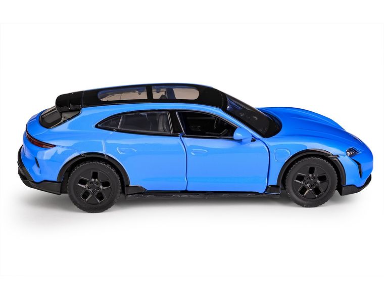 Daffi, MSZ, Porsche Taycan Turbo S Cross Turismo, pojazd, model metalowy, niebieski, 1:36