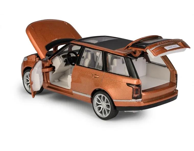 Daffi, MSZ, Range Rover 2013, pojazd, model metalowy, pomarańczowy, 1:34