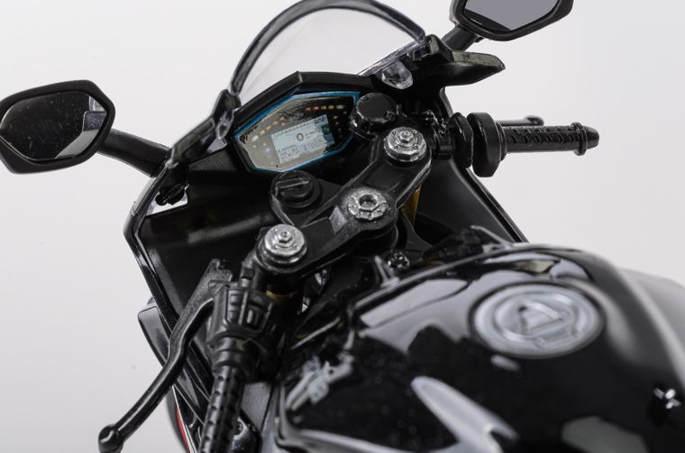 Daffi, RMZ City, Aprilia RSV4 RR 2020, motocykl, model metalowy, czarny, 1:12