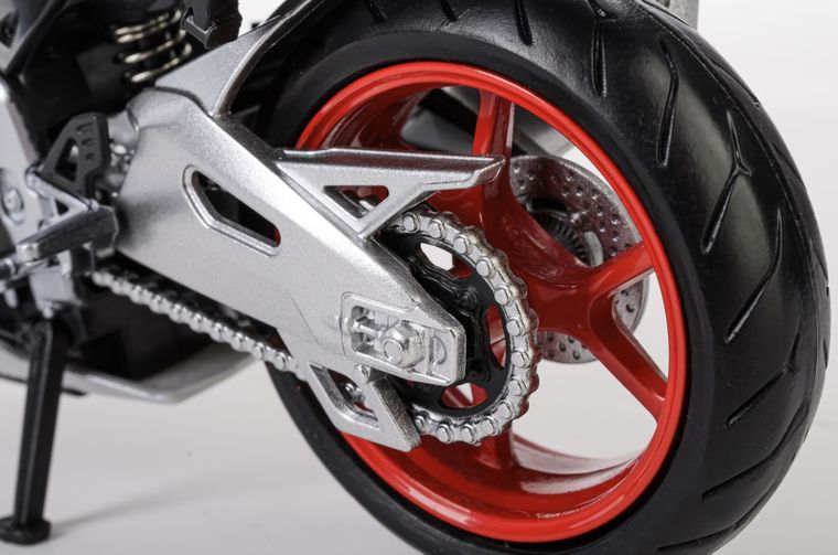 Daffi, RMZ City, Aprilia RSV4 RR 2020, motocykl, model metalowy, srebrny, 1:12