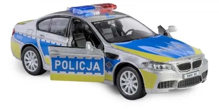 Daffi, RMZ City, BMW M5, policja, pojazd, model metalowy, 1:32