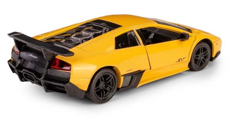 Daffi, RMZ City, Lamborghini Murcielago, pojazd, model metalowy, żółty, 1:32