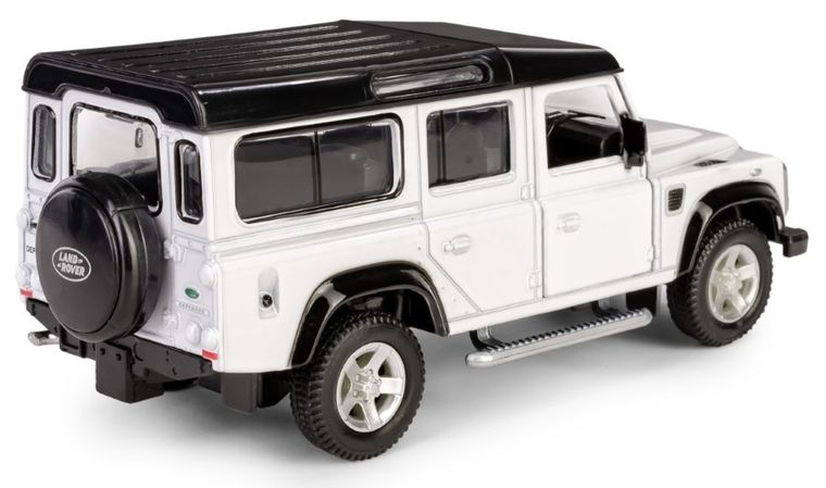 Daffi, RMZ City, Land Rover Defender 110, pojazd, model metalowy, biały, 1:35
