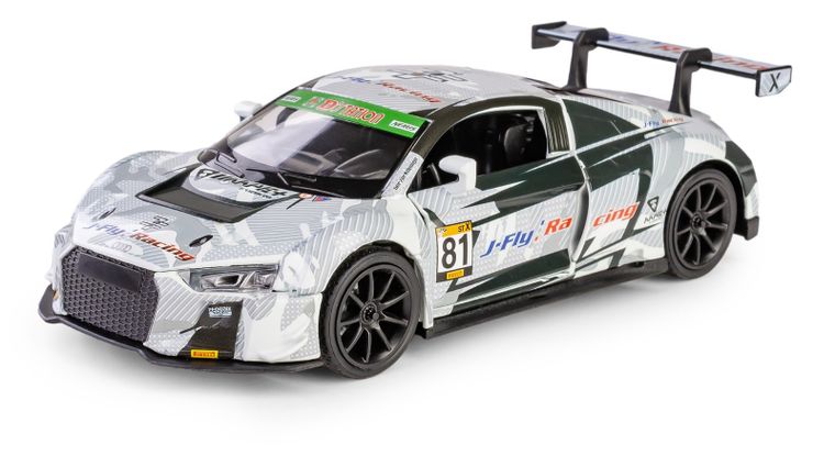Daffi, RMZ Hobby, Audi R8 LMS GT3 2018 #81, pojazd, interaktywny model metalowy, 1:32