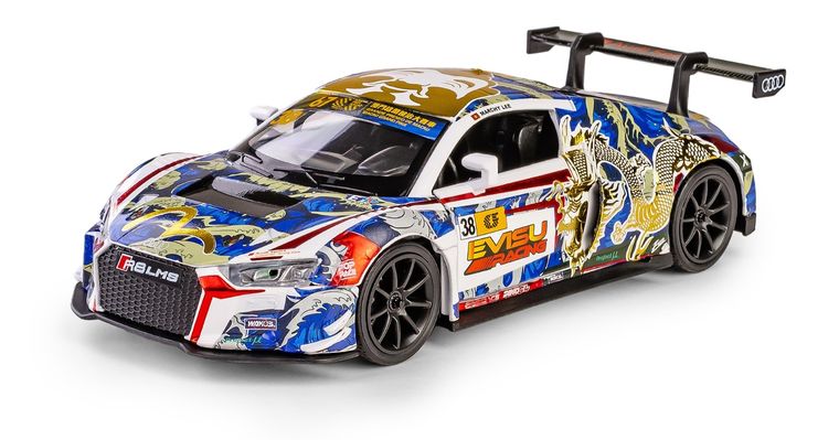 Daffi, RMZ Hobby, Audi R8 LMS Macau Grand Prix 2020, pojazd, interaktywny model metalowy, 1:32
