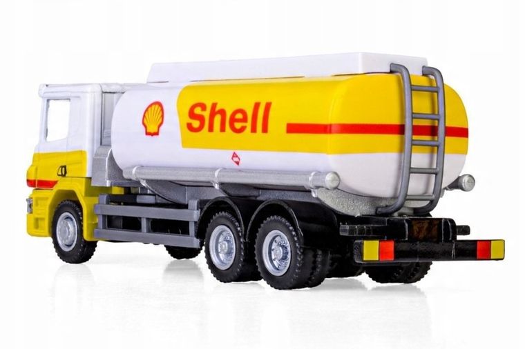 Daffi, Scania Shell, cysterna krótka, pojazd, model metalowy, 1:64