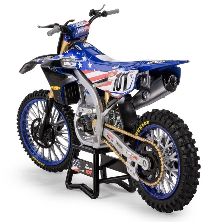 Daffi, Yamaha YZ450 Motocross of Nations Bike 2022 Eli Tomac, motocykl, model metalowy, 1:12