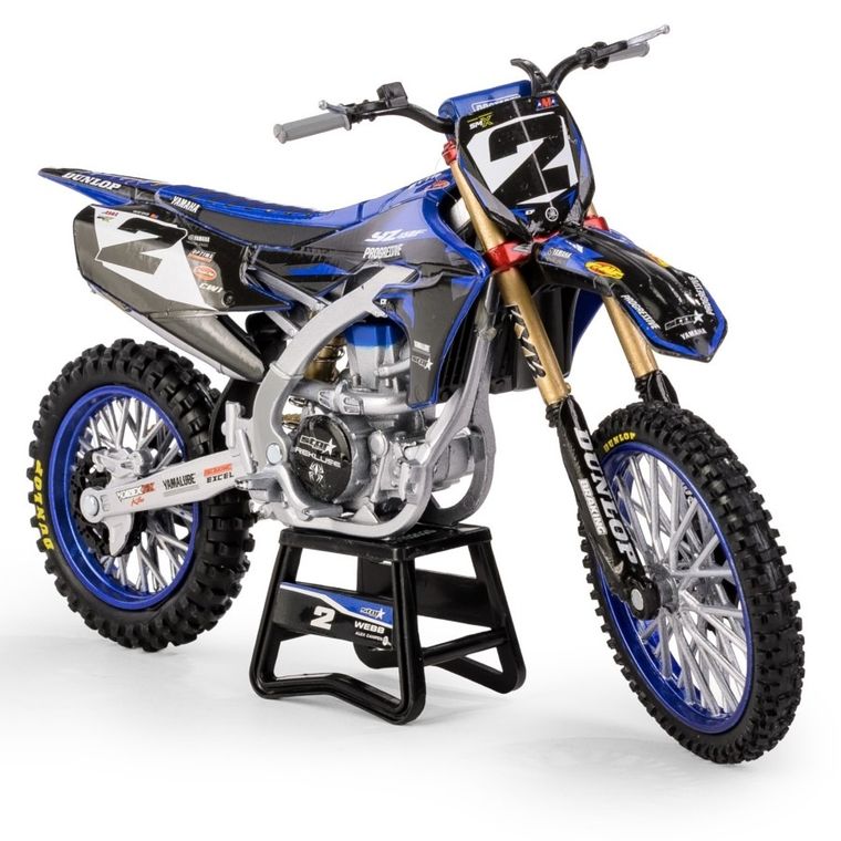 Daffi, Yamaha YZ450F Star Racing Team Bike 2022 Rider: Cooper Webb No.2, motocykl, model metalowy, 1:12