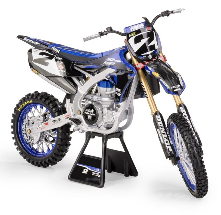 Daffi, Yamaha YZ450F Star Racing Team Bike 2022 Rider: Cooper Webb No.2, motocykl, model metalowy, 1:6