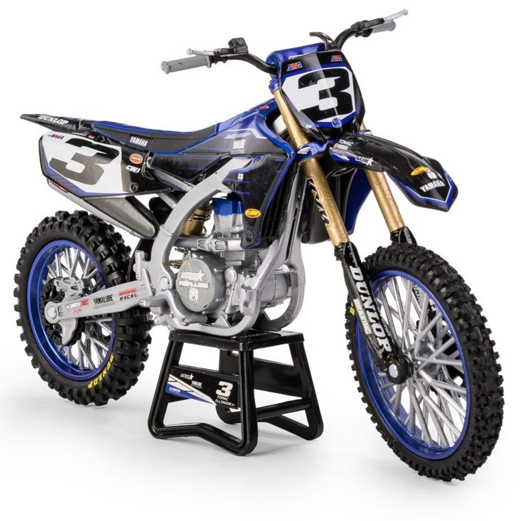 Daffi, Yamaha YZ450F Star Racing Team Bike 2022 Rider: Eli Tomac No.3, motocykl, model metalowy, 1:12