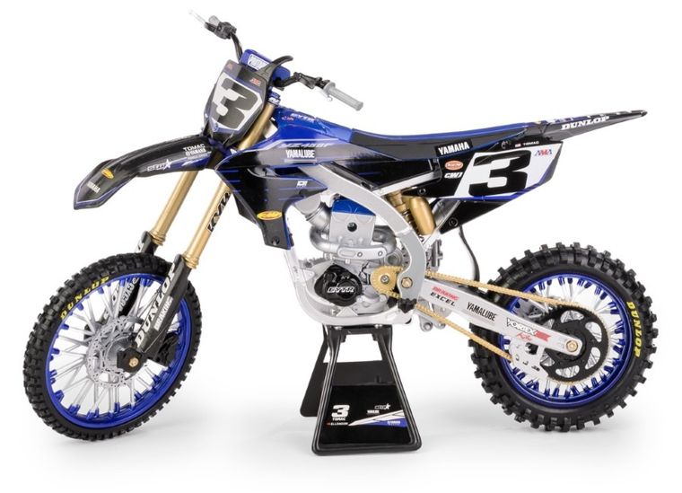 Daffi, Yamaha YZ450F Star Racing Team Bike 2022 Rider: Eli Tomac No.3, motocykl, model metalowy, 1:6