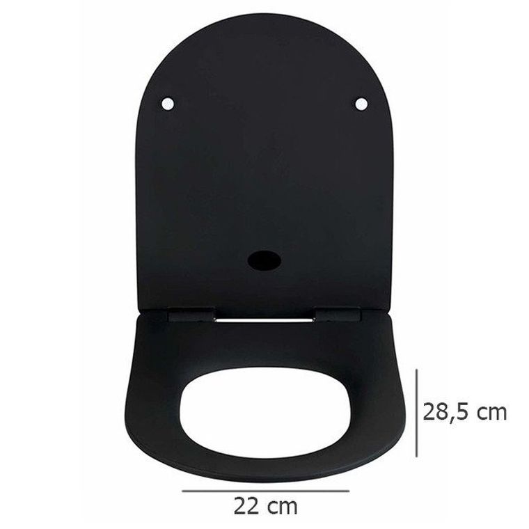 Deska sedesowa, sedilo z Duroplastu, czarny