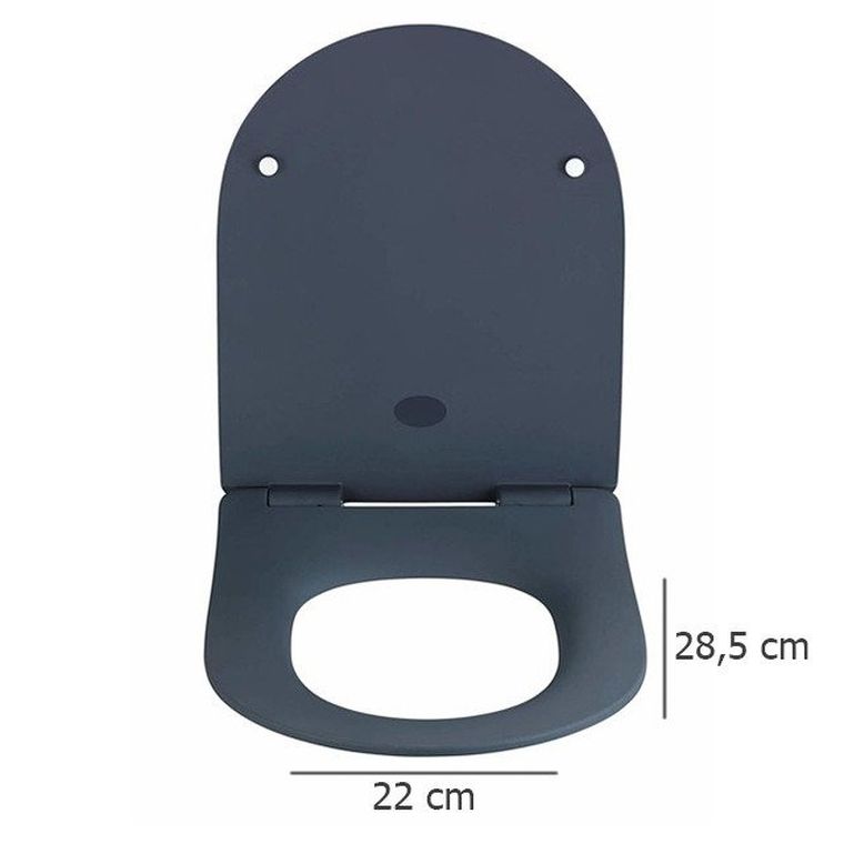 Deska sedesowa, sedilo z Duroplastu, szary matowy