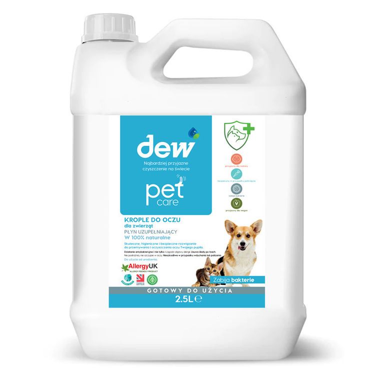 Dew Pet Care, krople do oczu dla zwierząt, 2,5l