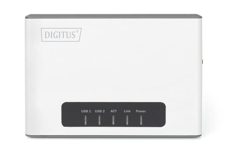 Digitus, serwer sieciowy, wielofunkcyjny, bezprzewodowy, 2-portowy, USB 2.0, 300MBPS, DN-13024
