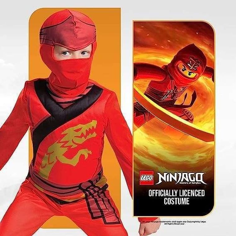 Disguise, Lego Ninjago, Kai, strój karnawałowy, 94-109 cm, 3-4 lat