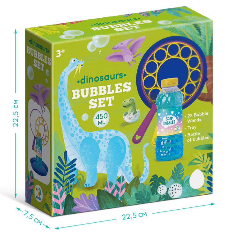 Dodo, Dinozaury, zestaw do baniek mydlanych, 450 ml
