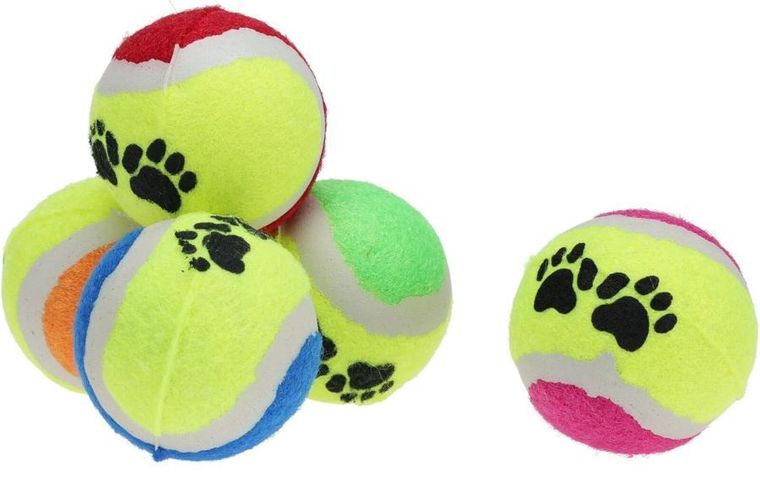 Dogs Collection, piłka dla psa, tenis ziemny, 5 szt.