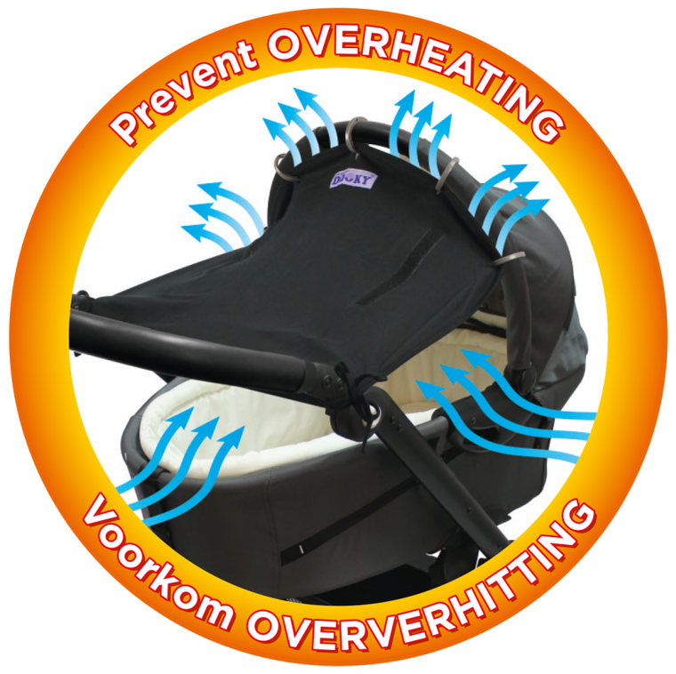 Dooky Classic, osłona na budkę wózka, czarna