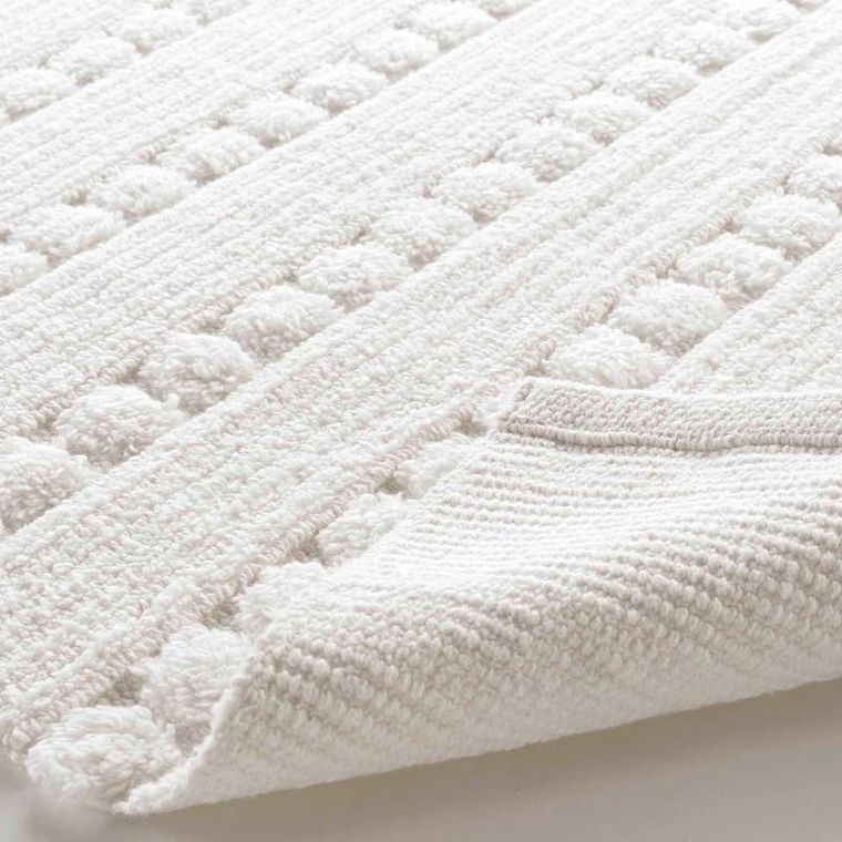 Douceur d'intérieur, dywanik łazienkowy, Cleonis, 100% bawełny, ecru, 50-80 cm