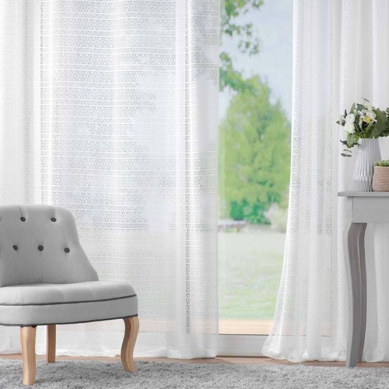 Douceur d'intérieur, firana na przelotkach, Naomie, 140-280 cm