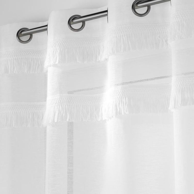 Douceur d'intérieur, firana okienna z frędzlami, 140-240 cm, Frangina