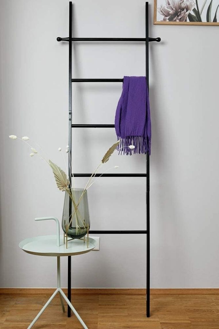 Drabina łazienkowa, Suri Bamboo, czarna