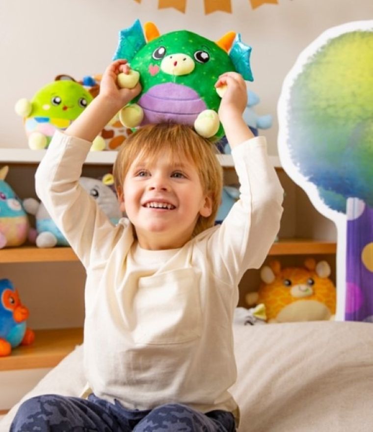 Dream Beams, Smok Draco, maskotka świecąca w ciemności, 30 cm