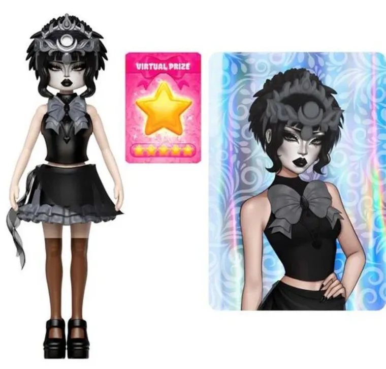 Dress To Impress, Mystery Models, mini lalka z kodem do gry, różowa, 1 szt