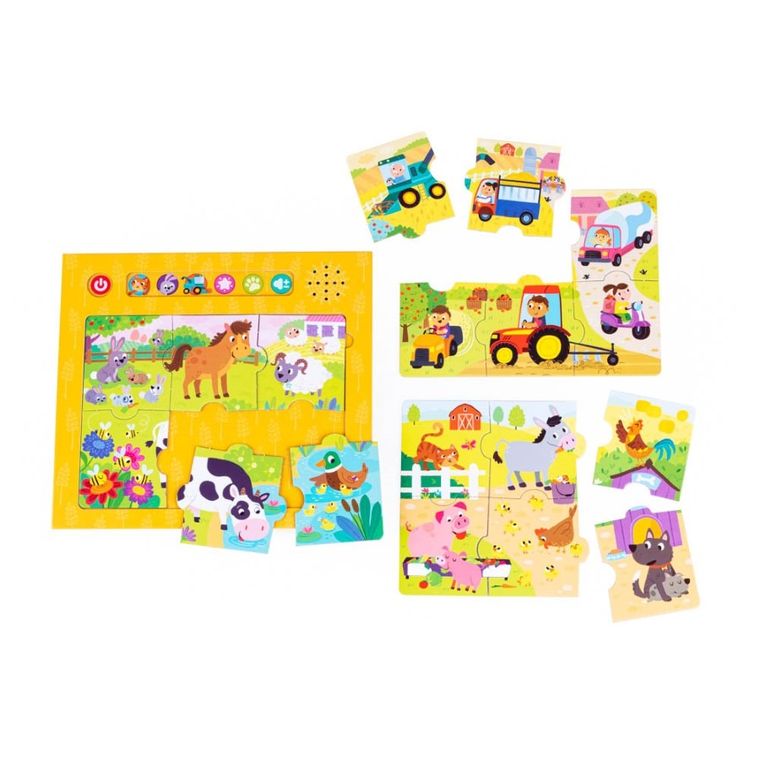 Dumel Discovery, Dźwięki Wokół Nas, Wieś, puzzle, 18 elementów