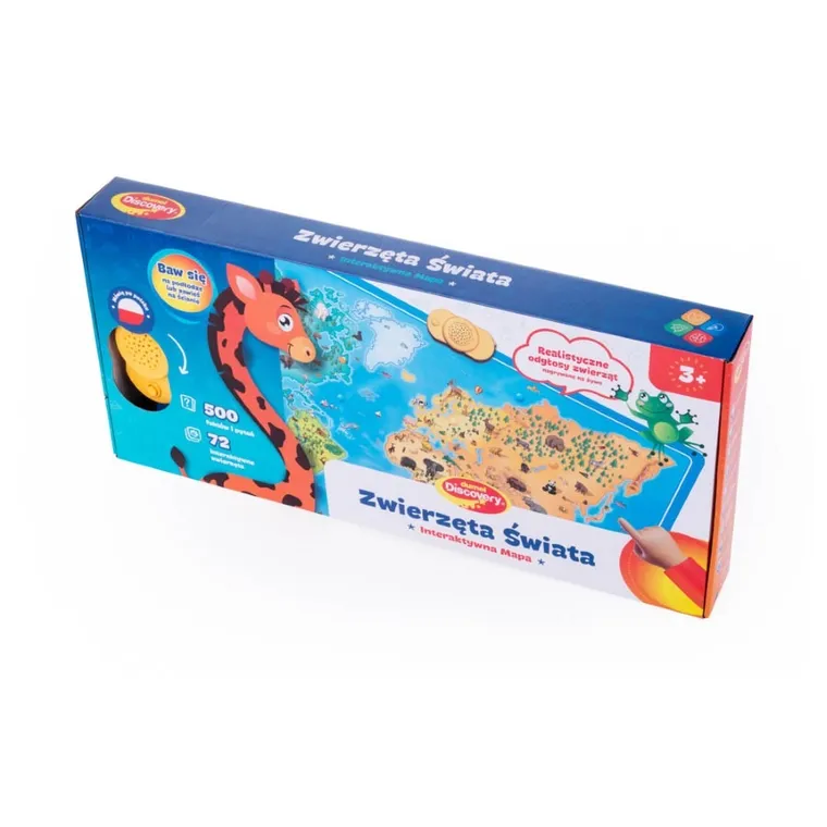 Dumel Discovery, Interaktywna mapa zwierząt świata, zabawka edukacyjna