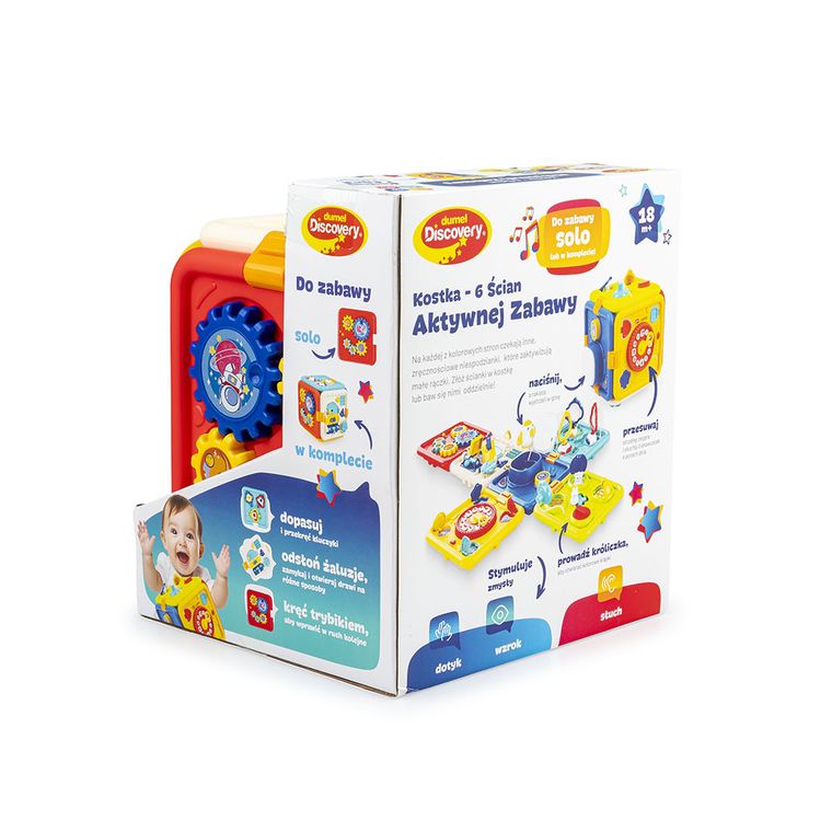 Dumel Discovery, Kostka 6 ścian Aktywnej Zabawy, zabawka sensoryczna