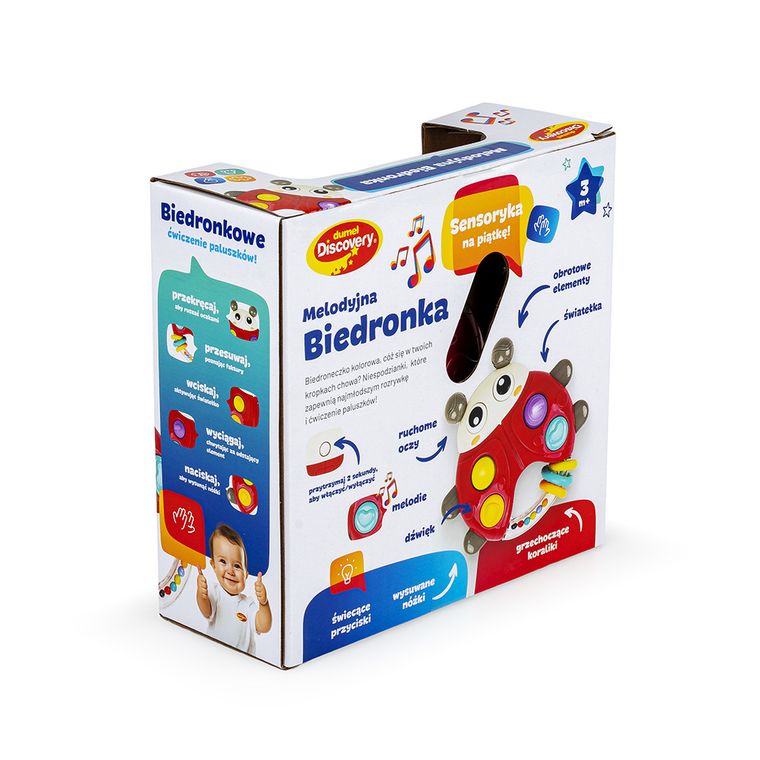 Dumel Discovery, Melodyjna biedronka, zabawka sensoryczna