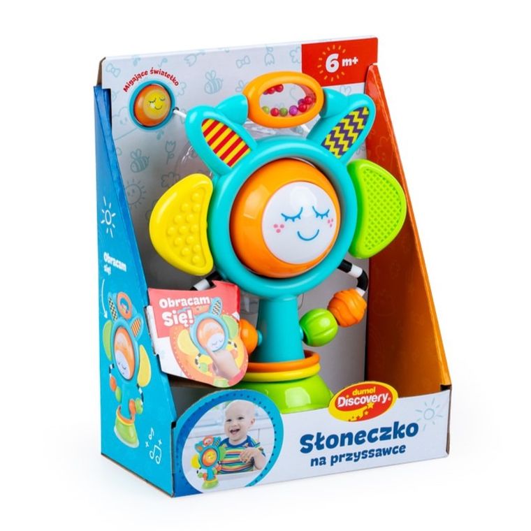 Dumel Discovery, słoneczko na przyssawce, zabawka interaktywna