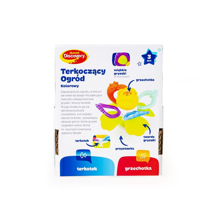 Dumel Discovery, Terkoczący Ogród z przyssawką, Kolorowy, zabawka niemowlęca